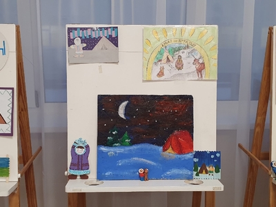 Выставка творческих работ к 95- летию ХМАО-Югры, 2 этаж, 1 корпуса