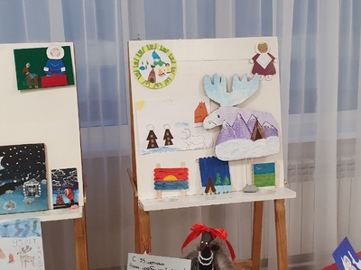 Выставка творческих работ к 95- летию ХМАО-Югры, 2 этаж, 1 корпуса